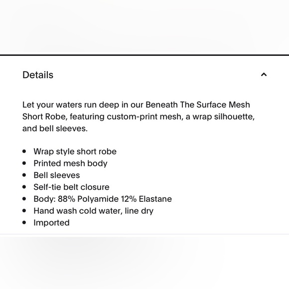 SAVAGE BY FENTY  mesh short robe - Picture 8 of 11